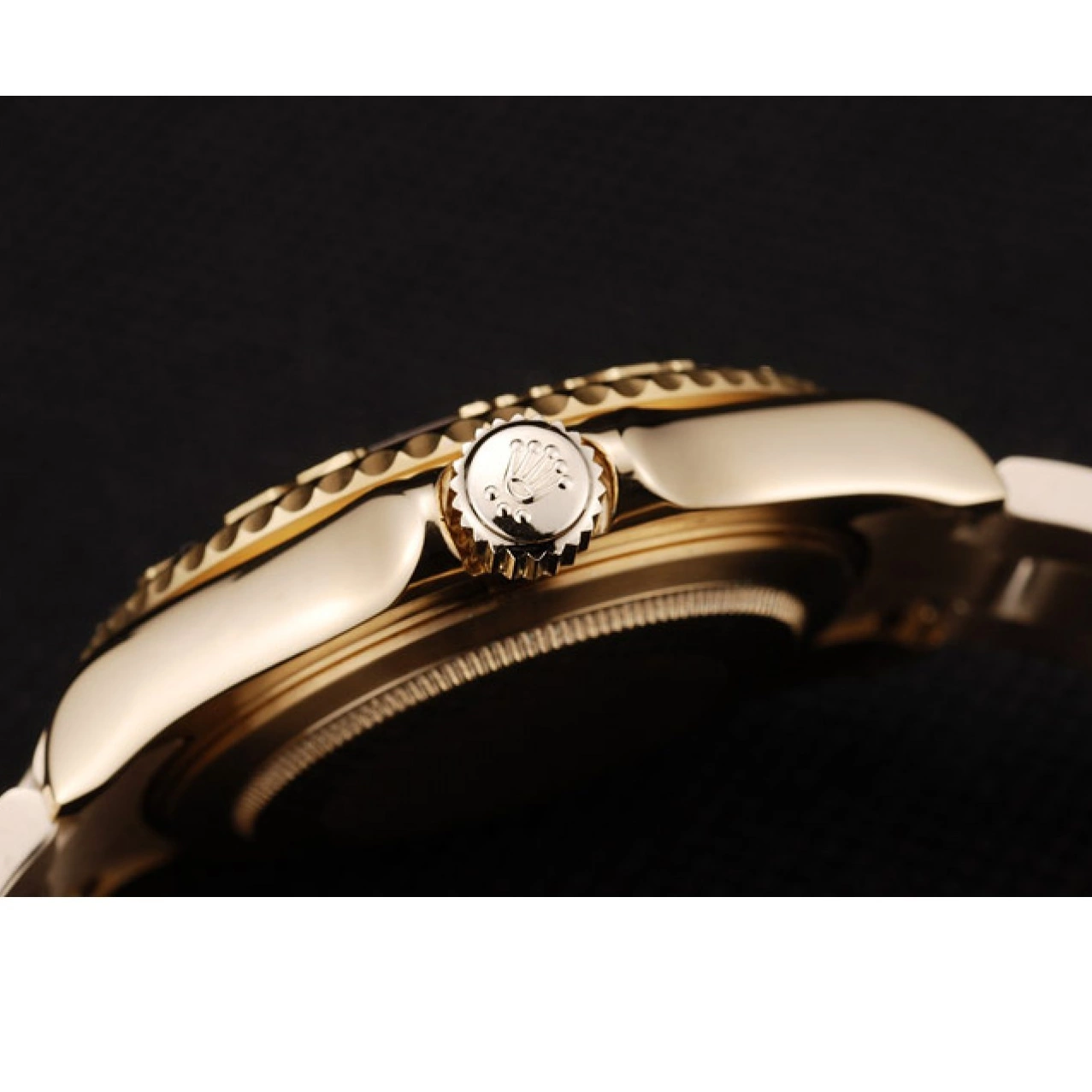 Aaa replica watch Dial Gold Master Rolex 98232 Yacht Gold Bezel 0624